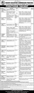 Higher Education Commission Pakistan Jobs 2024 Apply Online