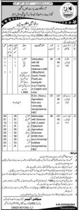 Jobs in Agriculture Department AJK 2024