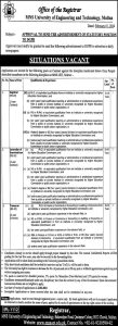 Jobs in MNS University of Engineering and Technology Multan 2024