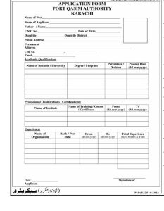 application form port qasim authority jobs