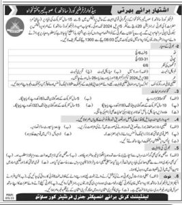 Constable Jobs in Headquarter Frontier Corps South KPK March 2024