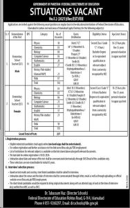 Federal Directorate of Education Jobs 2024 Apply Online