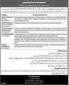 IHRA Islamabad Healthcare Regulatory Authority Jobs 2024