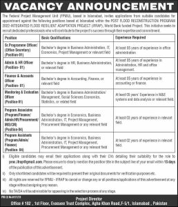 Federal Project Management Unit FPMU Jobs 2024