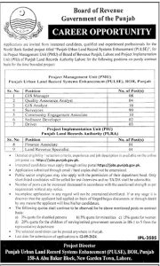 Jobs in Board of Revenue Govt of Punjab April 2024