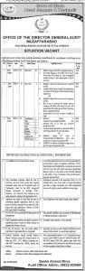 Jobs in Director General Audit Muzaffarabad AJK 2024