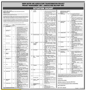 Situations Vacant in Sindh Water and Agriculture Transformation Project 2024
