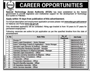 Career Opportunities in Special Technology Zones Authority STZA 2024 Apply Online