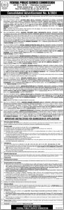 Jobs in FPSC Advertisement No 6 Apply Online 2024