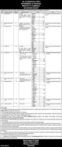 Jobs in Ministry of Commerce Govt of Pakistan 2024
