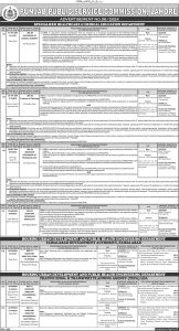 PPSC Jobs Advertisement 8 Apply Online 2024 page 1