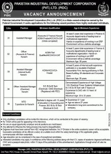 Pakistan Industrial Development Corporation Private Limited Jobs 2024 Apply Now