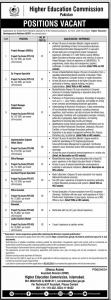 Jobs in Higher Education Commission July 2024