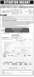 Career Opportunities as Deputy Director Law in Election Commission of Pakistan 2024