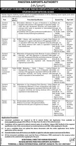 Jobs in Civil Aviation Authority Pakistan Airports Authority 2024