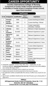 Jobs in Country International College of Nursing 2024 Apply Now