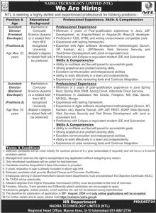 Jobs in NADRA Aug 2024 Apply Online