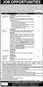 Jobs in Pakistan Expo Centres Private Limited 2024