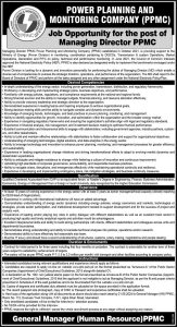 Managing Director Required at Power Planning and Monitoring Company PPMC 2024