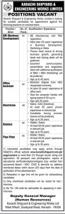 Jobs in Karachi Shipyard and Engineering Works Limited Sep 2024