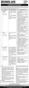 Jobs in State Life Insurance Corporation of Pakistan 2024