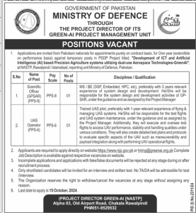 Jobs in Ministry of Defence 2024 Apply Now